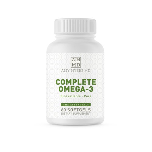 Dr. Amy Myers Complete Omega-3 Softgel – 1000mg of EPA/DHA - 170% More Bioavailable Than Leading Fish Oil Supplements - Supports Healthy Inflammatory Response – 60 Capsules, 2 Month Supply