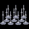LNQ LUNIQI 10Pcs Doll Stand Transparent Doll Display Holder Action Figure Display Rack Doll Model Support Frame Accessories