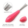 Honbay 4PCS Hair Brush Cleaning Tool Mini Comb Cleaner Brush Small Hair Brush Combs with Plastic Handle for Removing Hair Dust Home Salon Use