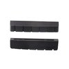 Metallor 6 String Graphite Guitar Nut Pre-Slotted Top Nut Compatible with Les Paul LP SG Style Electric Guitar or Acoustic Guitar Black 43 x 9 x 6mm Set of 2pcs.