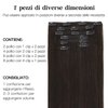 HOTBANANA Human Hair Clip in Hair Extensions, Dark Brown 120g Clip in Hair Extensions Real Human Hair Straight Remy Hair Clip in Hair Extensions 22 Inch 7pcs