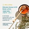 MELORA Manuka Honey Body Lotion (7oz), Moisturizing Lotion with Soothing Manuka Honey & Oil for Dry, Very Dry, Sensitive, or Aging Skin – Manuka Honey Cream Moisturizer for Women & Men