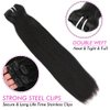 Straight Clip Ins Hair Extensions Silky Soft Real Remy Hair Clip Straight Clipins Hair Extensions for Black Women Natural Color 10A Grade Clip in Hair Weft 135g/set 16 Inches