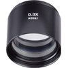 AmScope ZM03 0.3X Barlow Lens For ZM-Series Stereo Microscope Heads, 48mm Diameter Mount
