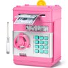 Piggy Bank for Boys Girls, Vcertcpl ATM Coin Bank Money Saving Box with Password, Kids Safe Money Jar with Auto Grab Bill Slot, Birthday Gifts Toys Bank for 6 7 8 9 10 11 12 Year Old Girls Boys
