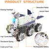 KJIXYUNG Mars Rover Remote Control Car for Boys 4-7, Space Explorers Toys RC Cars for Boys Age 8-12, Moon Rover with 2.4Ghz Remote Control, Astronaut Model, 6 Laterally Movable Wheels, Rechargeable
