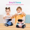 SGILE Remote Control Robot Toys with Music and Led Emojis Eyes, Auto-Demonstration, RC Rechargeable Emo Robots for Kids Age 3 4 5 6 7 Year Old Girls and Boys Gift Pink