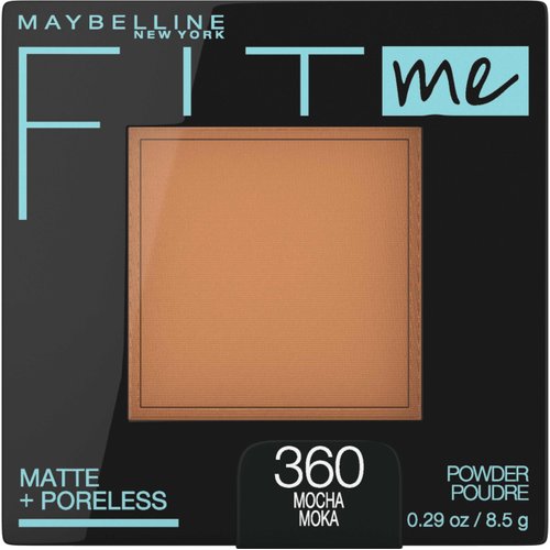 Maybelline Fit Me Matte + Poreless Pressed Face Powder Makeup & Setting Powder, Mocha, 1 Count