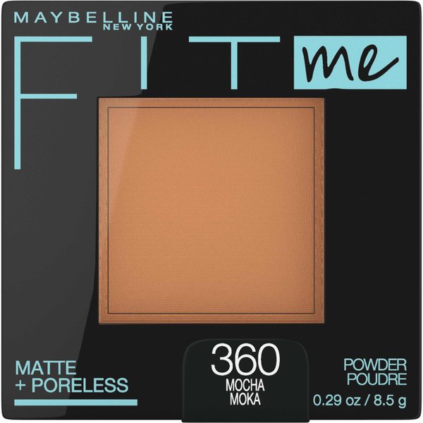 Maybelline Fit Me Matte + Poreless Pressed Face Powder Makeup & Setting Powder, Mocha, 1 Count
