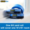 ScotchBlue Original Multi-Surface Painter's Tape, Blue, Paint Tape Protects Surfaces and Removes Easily, Multi-Surface Painting Tape for Indoor and Outdoor Use, 1.41 Inches x 60 Yards, 1 Rolls