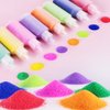 Zddaoole 32 Pcs Kids' Sand Art Kits,12 Color Sand Art kit Art Sand Scenic Sand with 20 Sheets Sand Art Painting Cards Set,1.25oz Bottles