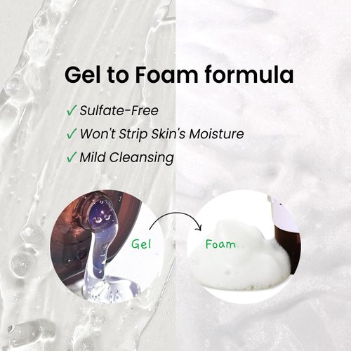 XYCOS Cica Green Cleanser 4.23 fl.oz l Vegan Facial Cleanser l Cica, Spirulina, Avocado, Allantoin l Gentle Facial Wash, Korean SkinCare120ml