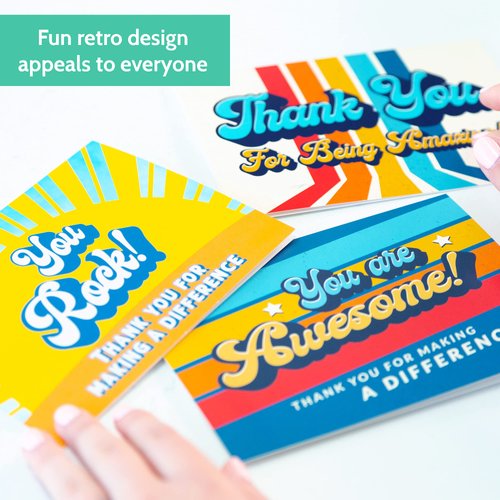 24 Appreciation Cards with Envelopes - For Employee Appreciation, Team, Teacher, Volunteer, Nurse Appreciation Week and Staff Appreciation Day - Bulk Thank You Cards to Show Gratitude and Support