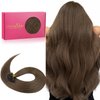 WENNALIFE U Tip Hair Extensions Human Hair, 50g 50s 16 Inch Light Ash Brown Remy Hair Extensions K Tip Hair Extension Real Human Hair Invisible Straight Keratin Hair Extensions