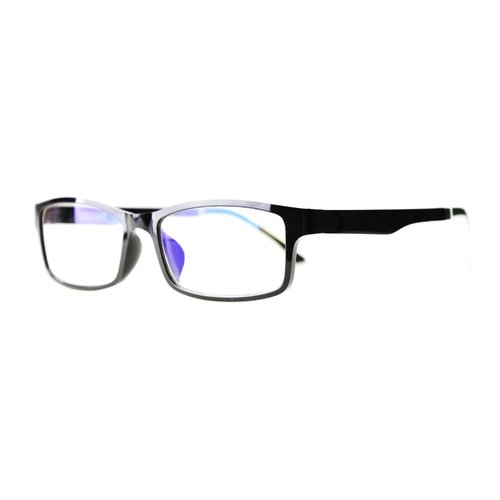 Blue Light Blocking Glasses by EYES PC, Style 708 Black, 1.0 Power. Reduce Digital Eyestrain. Blue Light Blocking up to 100% of Hazardous HEV Blue Light from LED Screens. Reduces Digital Eye Strain.