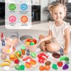 CUTE STONE Kids Kitchen Accessories Set, Play Food Sets for Kids Kitchen, Kids Cooking Sets with Play Pots and Pans, Utensils Cookware Toys, Kids Kitchen Playset, Play Kitchen Toy for Girls Boys