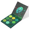 docolor Eyeshadow Palette 9 Colors Green Eyeshadow Gemstone Shadow Palette Highly Pigmented Mattes Shimmers Naked Smokey Glitter Cream Colorful Powder Blendable Long Lasting Waterproof Makeup Palette