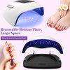 GGUP 320W UV LED Nail Lamp, Professional UV Nail Dryer Light for Gel Nails with 72 Beads, Fast Curing Gel Polish Lamp Auto Sensor 4 Timer Setting Portable Gel Curing Lamp for Home & Salon