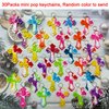 Goodangie00 30 Packs Rainbow Bulk Religion Cross Mini Pop Fidget Keychain Bubble Toy for Kids Classroom Students Prizes Birthday Halloween Party Favors Gifts