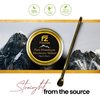 FOUZEE Pure Himalayan Mountains Shilajit - Authentic Hard Consistency, Natural Source of Fulvic Acid, Over 85 Trace Minerals, Includes Stainless Steel Spoon (10 Grams)