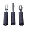 Built-Up Soft Handle Utensil Set/Teaspoon, Fork and Knife MFG DISC