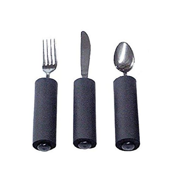 Built-Up Soft Handle Utensil Set/Teaspoon, Fork and Knife MFG DISC