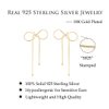 Reffeer 925 Sterling Silver Bow Drop Earrings Dangle for Women Girls Bowknot Dangle Earrings Studs (B-Yellow)