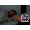 Szoranct Moving Sand Art Lamp Round Glass Flowing Sand Frame, Sand Art Liquid Motion and 3D Deep Sea Moving Sandscapes, for Office and Home Decor (7", Purple with Light)