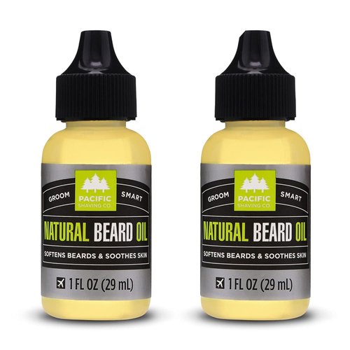 Pacific Shaving Company Natural Beard Oil 1 oz (Pack of 2)