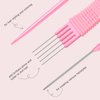 TsMADDTs Comb Set, 3Pcs Hair Combs, Fine Tooth Rat Tail Parting Combs and Lift Teasing Comb for Women and Men Hair Pick& Styling