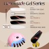 GLAMERMAID Black Cat Eye Press on Nails Medium Almond, Handmade Jelly Magnet Gel Fake Nail, Gloss Glitter Magnetic Glue on Nail Short Oval, Reusable Acrylic Stiletto Stick on False Nail Kit for Women
