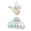 2 Pcs Holographic Butterfly Hair Claw Clips Nonslip Hair Clamps Jaw Clips Hair Barrettes for Women Girls