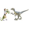 Mattel Jurassic World Camp Cretaceous Yasmina Yaz and Velociraptor Human and Dino Pack with 2 Action Figures, 2 Compys Figures and Accessory, Toy Gift Set and Collectible