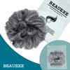 BEAUEXE Thick Volume Messy Bun Hair Scrunchies Curly Hair Extensions for Women Create Full Updos Realistic Synthetic Hair Bun Maker Chignon Ponytail Extension (Silver Gray Black Mixed),1.0 Count