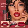 MAEPEOR All In One Lip Kit 3 In 1 Smooth Lipliner Lipgloss and Lipstick Set with Matte Velvet Liquid Lipstick Hydrating Moisturizing Lip Gloss and Creamy Lip Liner (Kit 03, Cinnamon Bun)
