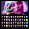 OLUPP 48 Pack LED Light Up Rings, Glow in the Dark Party Supplies, 6 Style Flashing Glow in the Dark Rings for Adults & Kids Birthday Party Favors,Classroom Prizes,Concert,Goodie Bag Fillers, Raves