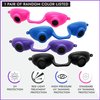 Super Sunnies Evo Flex Flexible UV Eye Protection, FDA Compliant Individual Tanning Bed Goggles, Random Color, 1 Count