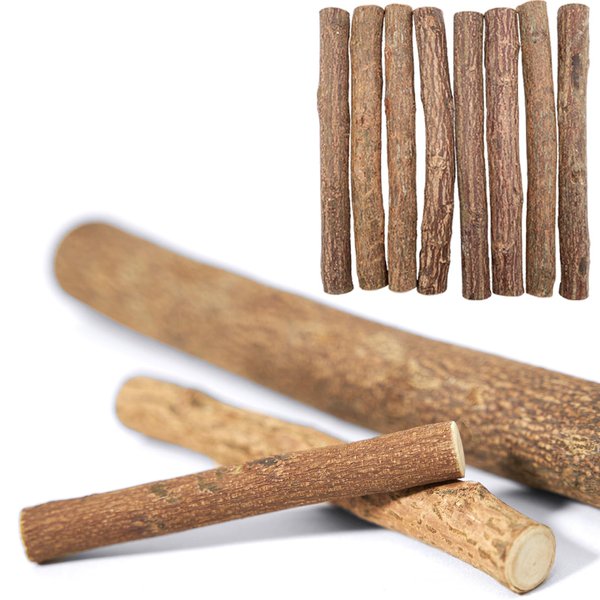aiminto Neem Stick for Dog Chew, 100% Organic, Natural Toothpaste, Teething, Dental Care, (Petite Dog <11LBs, 8 Pack)