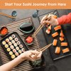 Delamu Sushi Making Kit, 20 in 1 Bazooka Roller Kit with Chef’s Knife, Bamboo Mats, Rice Mold, Temaki Sushi Mats, Rice Paddle, Spreader, Chopsticks, Sauce Dishes, Guide Book