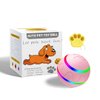 Interactive Rechargeable Dog Toy Ball with LED Lights – Waterproof Auto Pet Ball for Cats & Dogs, Ideal for Pet Enrichment (Yellow)