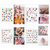 SOGAYU 16 Sheets Nail Stickers for Kids, Cute Self-Adhesive Nail Art Decals for Girls Women – 3D Designs DIY Manicure Accessories Include Fruits Flowers Leaves Rainbow Plants etc