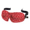9.5" Red Hibiscus Leaf Adjustable Unisex Sleeping Mask