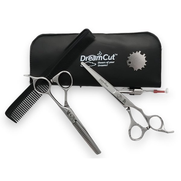DreamCut 6" Professional Hair Scissors and Thinning Shears 440C Japanese Stainless Steel Kit