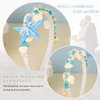 Brishow Blue Starfish Headband Seashell Hair Band Pearl Turquoise Beach Wedding Hair Accessories for Women