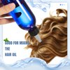 Barydat 12 Pcs Twist Top Applicator Bottle Refillable Squeeze Empty Plastic Bottles, Multi Purpose Round Hair Oil Applicator with Open Close Nozzle and 2 Funnels for Shampoo Lotion (Blue,8 oz)