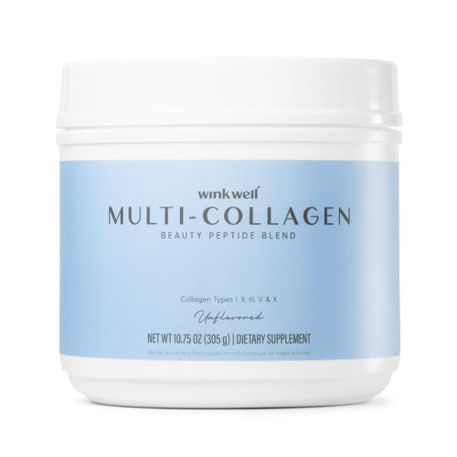 Wink Well Multi Collagen Protein Powder- Unflavored Includes Types I, II, III, V, and X of Collagen- for Skin, Hair, Nails, Joint & Immune System