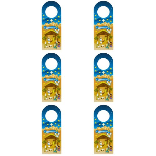 Create Your Own Nativity Christmas Hanger Craft Kit Activity, Pack of 6