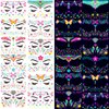 Tattoo stickers, temporary tattoos, glowing fun tattoos that can be used at parties, festivals (10 * 10.5cm)