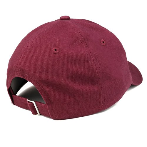 Trendy Apparel Shop Rock On Embroidered Dad Hat Adjustable Cotton Baseball Cap - Maroon
