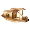 Vaguelly Boat Model Fishing Boat Decor Model Wood Canoe Juguetes Adultos Wood Trim Retro Model Mini Sailboat Figurine Wood Crafts for Kids Model Fishing Boat Wooden Boat Decorate Gift